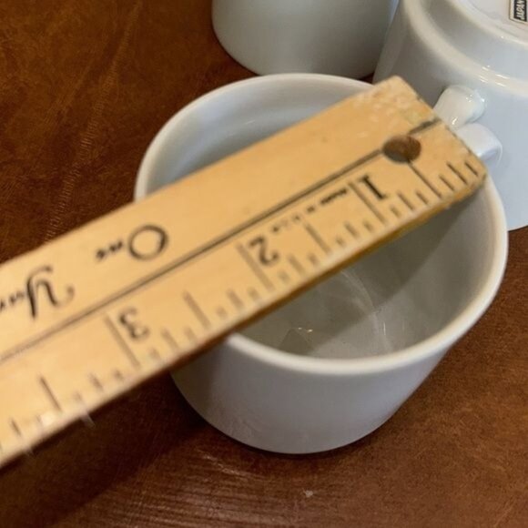 Set Of 4 Vintage White Porcelain Espresso Cups Made In Japan - Picture 5 of 5